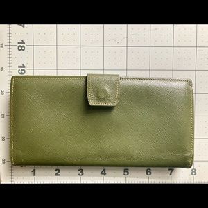 Vintage saffian leather wallet